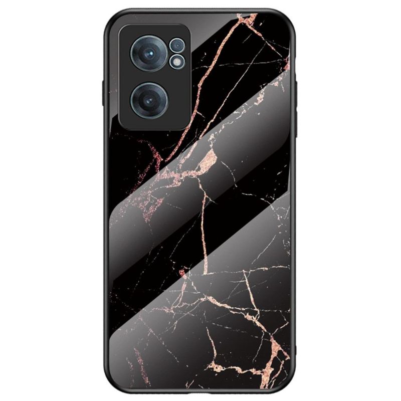 Cover OnePlus Nord CE 2 5G Lina Marmor Hærdet Glas