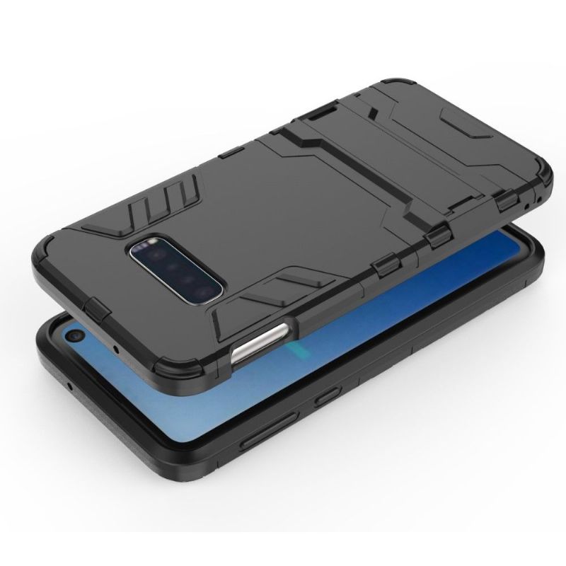 Cover Samsung Galaxy S10e Anti-fald Cool Guard Stødsikker Med Integreret Stativ