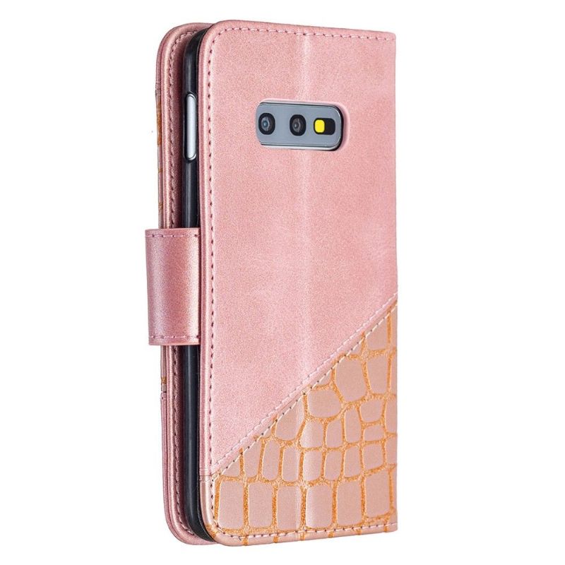 Læder Cover Samsung Galaxy S10e Croc Aspect Lædereffekt