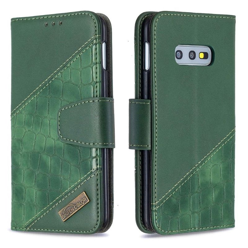 Læder Cover Samsung Galaxy S10e Croc Aspect Lædereffekt