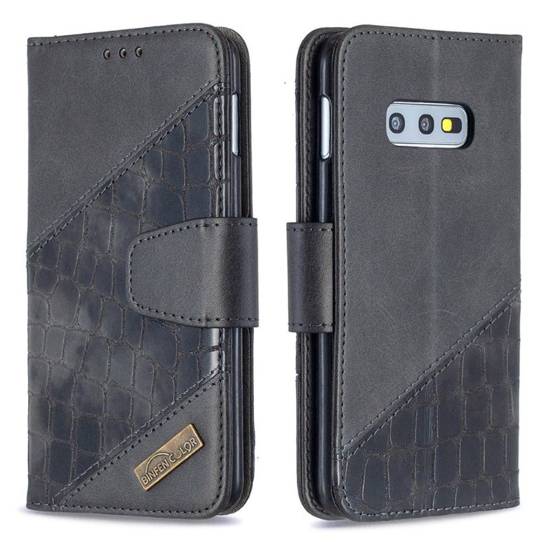 Læder Cover Samsung Galaxy S10e Croc Aspect Lædereffekt