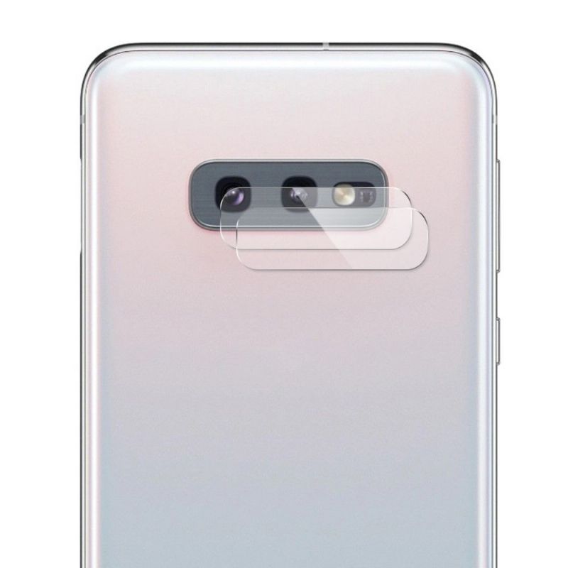 Samsung Galaxy S10E - 2 Film Af Hærdet Glas Til Bagkameraobjektiv