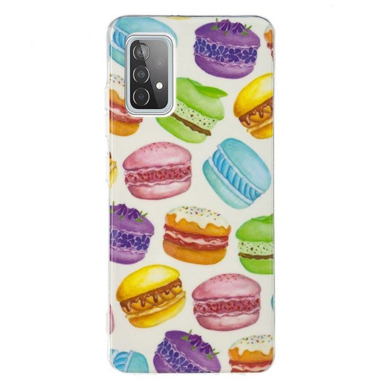 Cover Samsung Galaxy A52 5G / A52 4G / A52s 5G Anti-fald Fluorescerende Macarons