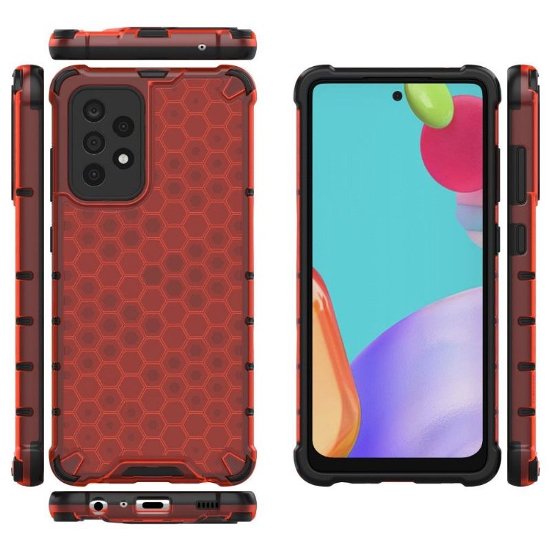 Cover Samsung Galaxy A52 5G / A52 4G / A52s 5G Anti-fald Med Snor Honeycomb Design