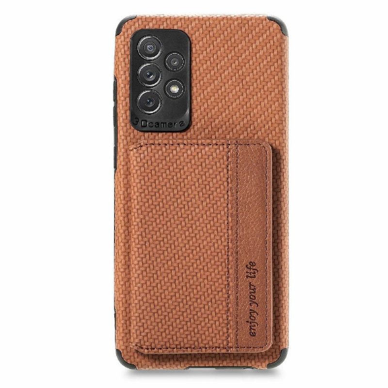 Cover Samsung Galaxy A52 5G / A52 4G / A52s 5G Carbon Fiber Card Holder