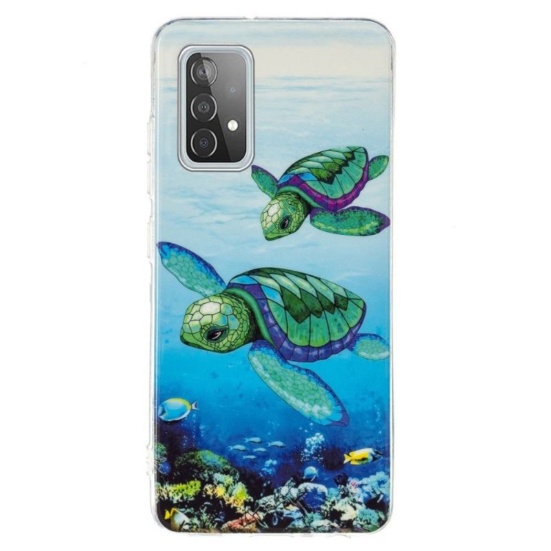 Cover Samsung Galaxy A52 5G / A52 4G / A52s 5G Fluorescerende Skildpadder