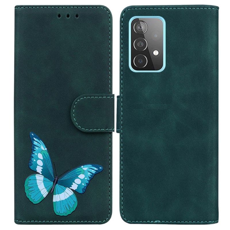 Flip Cover Samsung Galaxy A52 5G / A52 4G / A52s 5G Beskyttelsessæt Farverig Sommerfuglebeskyttelse