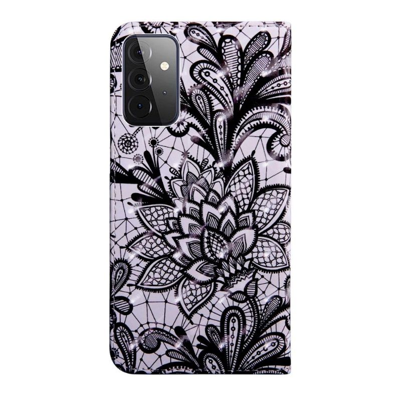 Flip Cover Samsung Galaxy A52 5G / A52 4G / A52s 5G Blomsterknipling