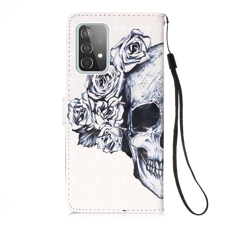 Flip Cover Samsung Galaxy A52 5G / A52 4G / A52s 5G Blomsterskalle