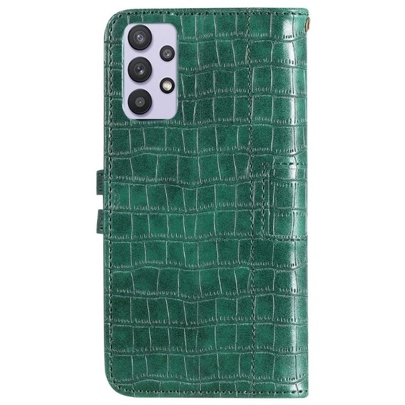 Flip Cover Samsung Galaxy A52 5G / A52 4G / A52s 5G Croc-effekt Læderstil