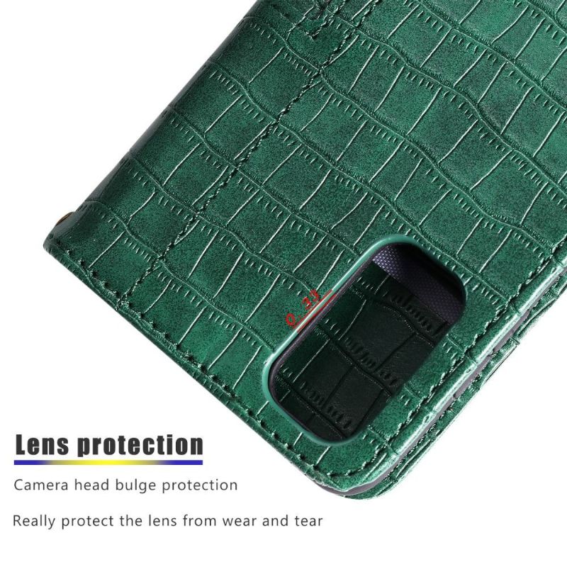 Flip Cover Samsung Galaxy A52 5G / A52 4G / A52s 5G Croc-effekt Læderstil