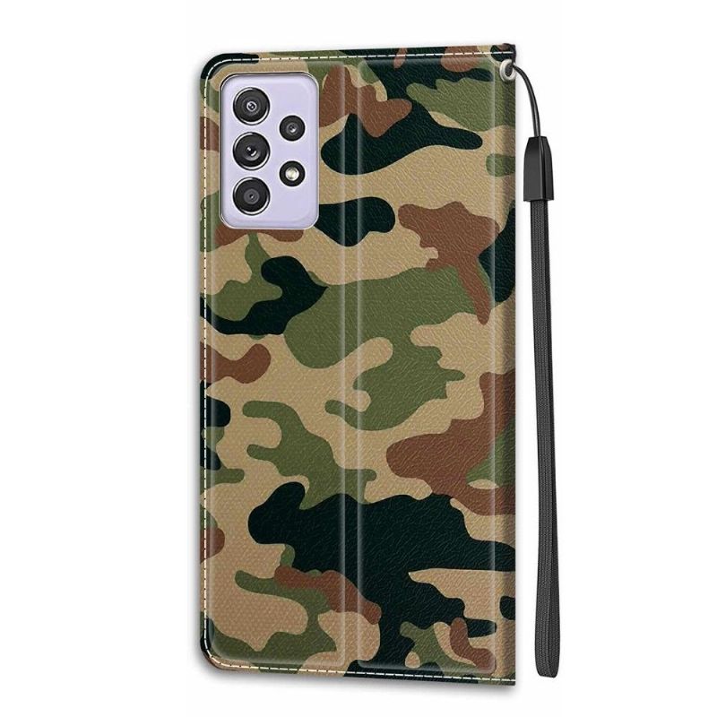 Flip Cover Samsung Galaxy A52 5G / A52 4G / A52s 5G Hemming Camouflage