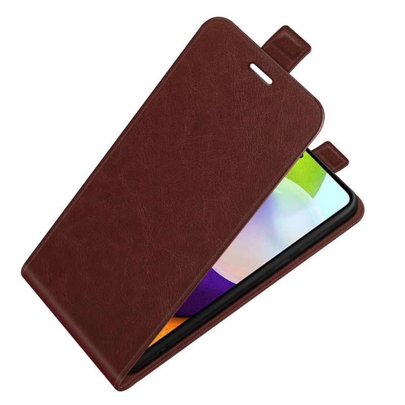 Flip Cover Samsung Galaxy A52 5G / A52 4G / A52s 5G Hemming Læder Cover Lodret Kunstlæder