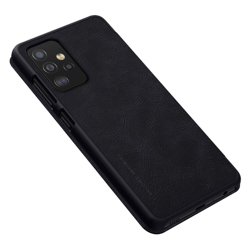 Flip Cover Samsung Galaxy A52 5G / A52 4G / A52s 5G Hemming Qin-serien Lædereffekt