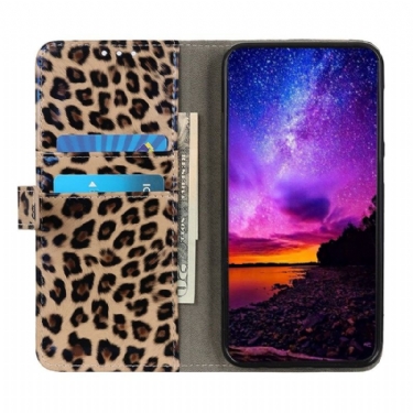 Flip Cover Samsung Galaxy A52 5G / A52 4G / A52s 5G Leopard I Imiteret Læder