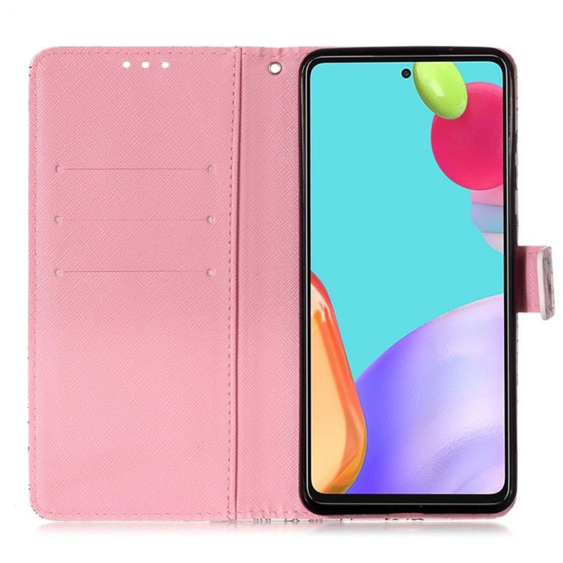 Flip Cover Samsung Galaxy A52 5G / A52 4G / A52s 5G Romantiske Sommerfugle