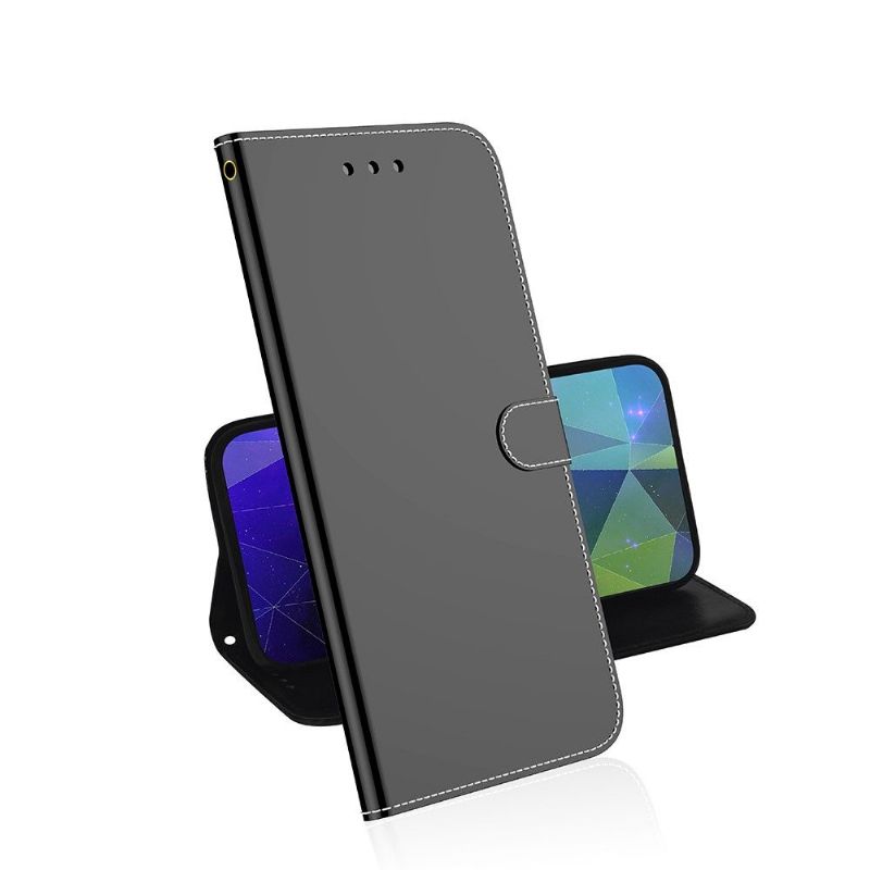 Flip Cover Samsung Galaxy A52 5G / A52 4G / A52s 5G Spejleffekt I Imiteret Læder