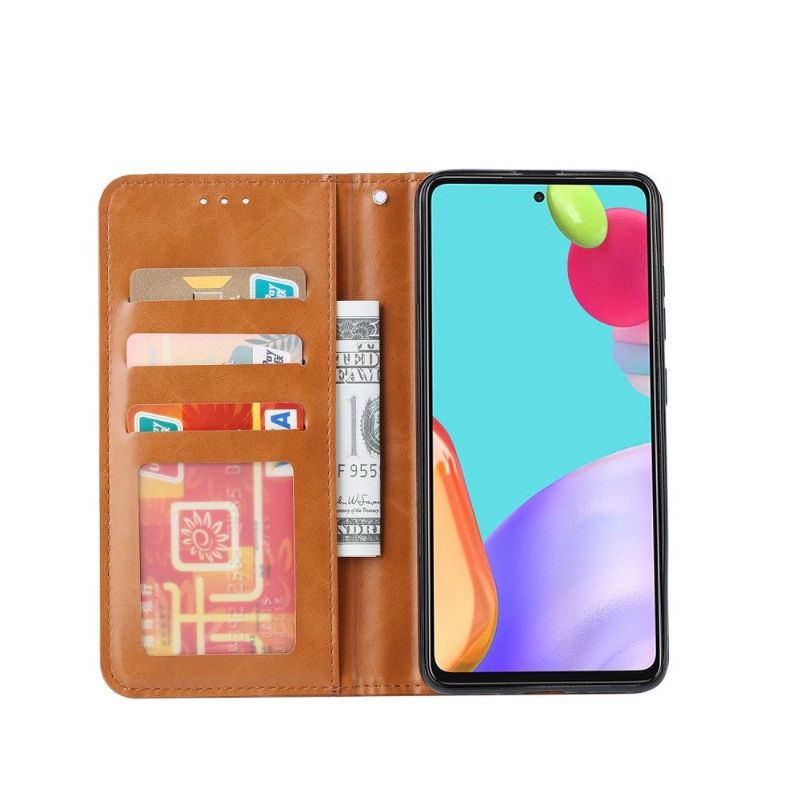 Flip Cover Samsung Galaxy A52 5G / A52 4G / A52s 5G Stativ I Imiteret Læder