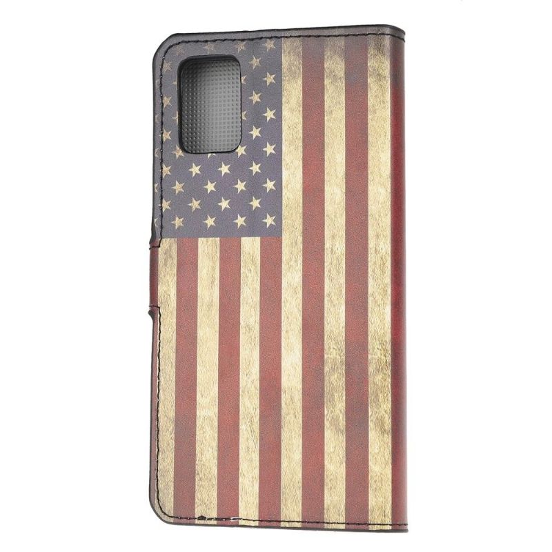 Flip Cover Samsung Galaxy A52 5G / A52 4G / A52s 5G Vintage Amerikansk Flag