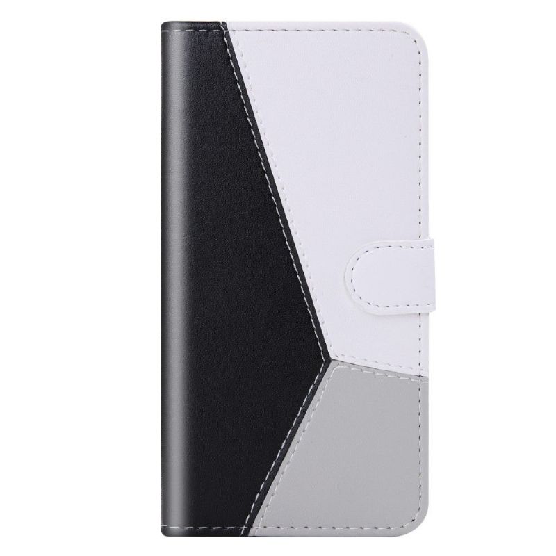 Læder Cover Samsung Galaxy A52 5G / A52 4G / A52s 5G Trefarvet Kunstlæder