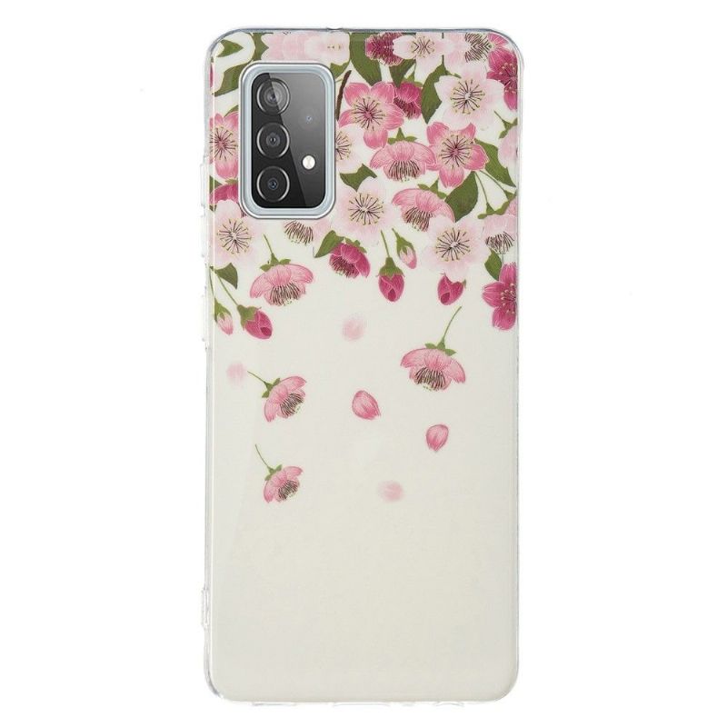 Mobilcover Samsung Galaxy A52 5G / A52 4G / A52s 5G Original Fluorescerende Blomster