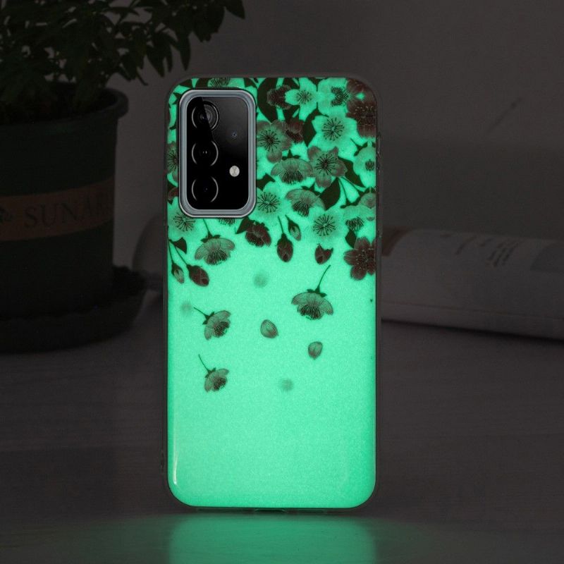 Mobilcover Samsung Galaxy A52 5G / A52 4G / A52s 5G Original Fluorescerende Blomster