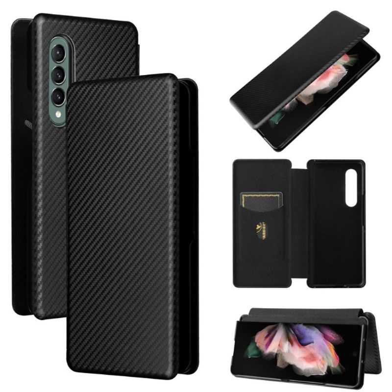 Flip Cover Poco M3 Pro 5G Carbon Fiber Læder