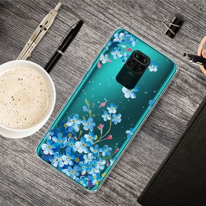 Cover Xiaomi Redmi Note 9 Blå Blomster