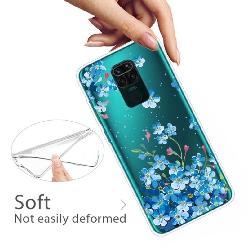 Cover Xiaomi Redmi Note 9 Blå Blomster