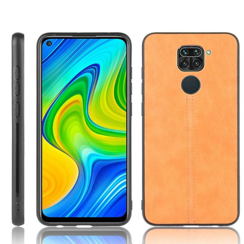 Cover Xiaomi Redmi Note 9 Hemming Lædereffekt