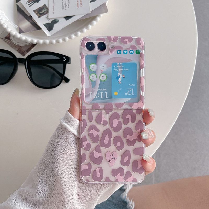 Cover Samsung Galaxy Z Flip 5 Gennemsigtige Fingeraftryk