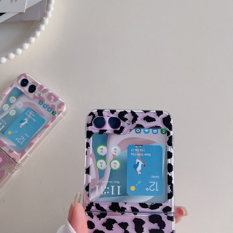 Cover Samsung Galaxy Z Flip 5 Gennemsigtige Fingeraftryk