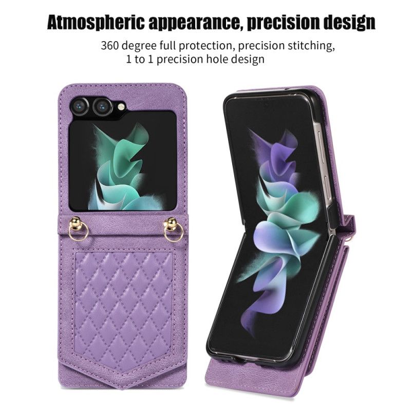 Cover Samsung Galaxy Z Flip 5 Spejlkortholder Og Skulderrem