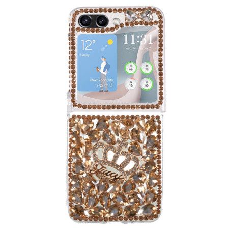 Cover Samsung Galaxy Z Flip 5 Telefon Etui Krone Charms