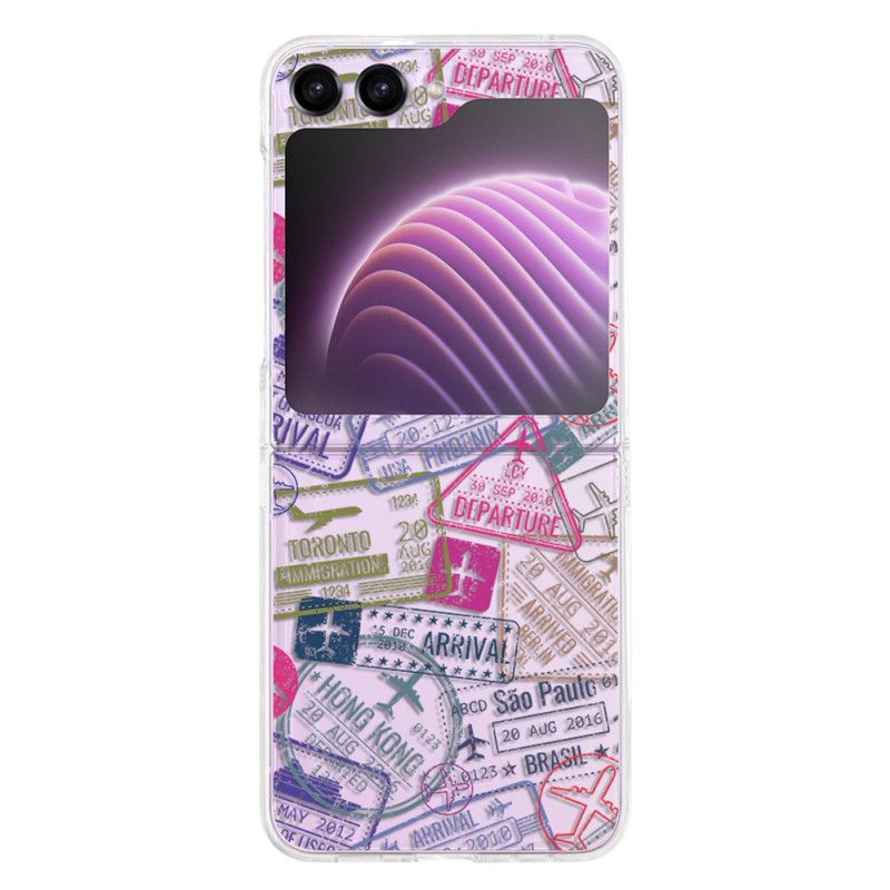 Cover Til Samsung Galaxy Z Flip 5 Gennemsigtig Rejse