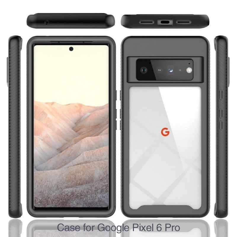 Cover Google Pixel 6 Pro Hybrid Klar Ryg Stødsikker