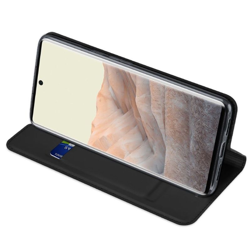 Etui Google Pixel 6 Pro Hemming Business Satin Effekt