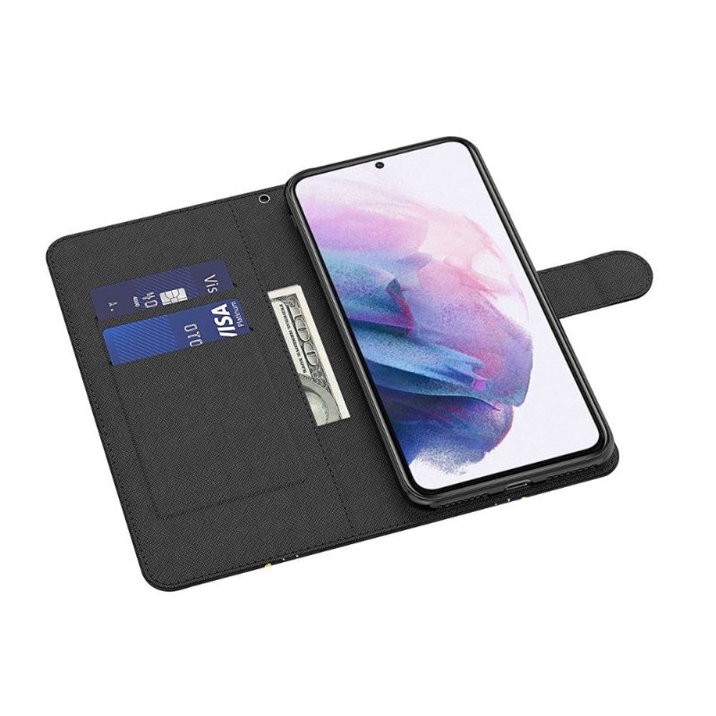 Flip Cover Google Pixel 6 Pro Guldsommerfugle Illustration