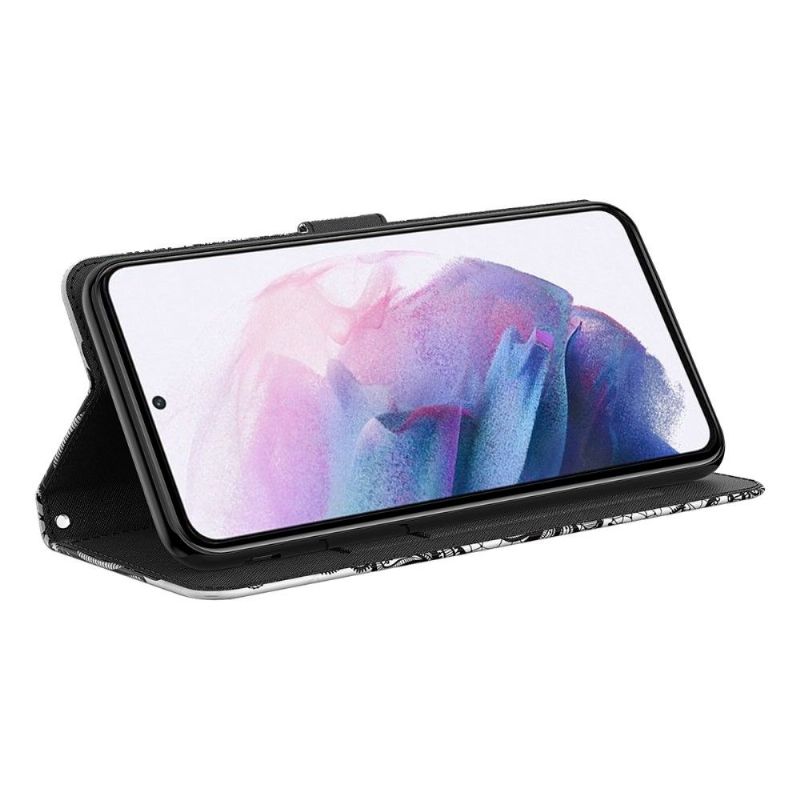 Flip Cover Google Pixel 6 Pro Guldsommerfugle Illustration