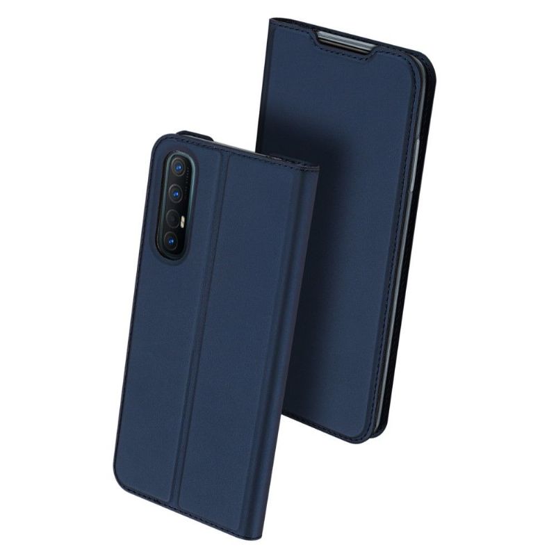 Læder Cover Oppo Find X2 Neo Satinbelægning