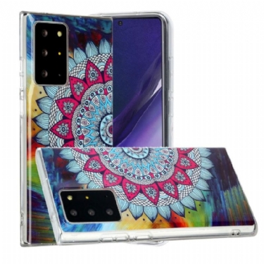 Cover Samsung Galaxy Note 20 Ultra Anti-fald Lysende Farverig Mandala