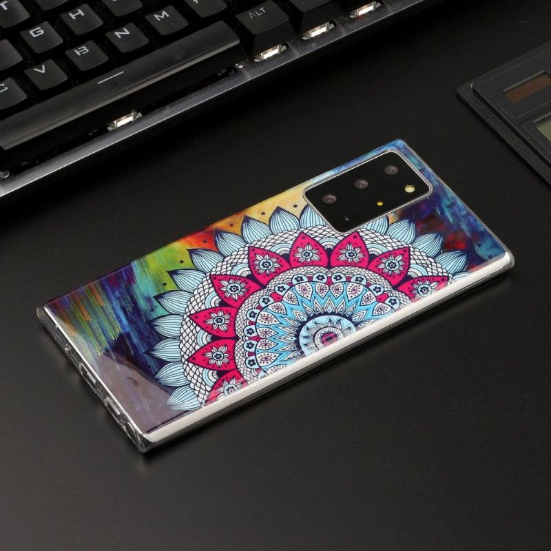 Cover Samsung Galaxy Note 20 Ultra Anti-fald Lysende Farverig Mandala