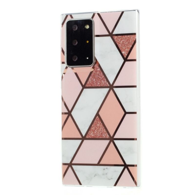 Cover Samsung Galaxy Note 20 Ultra Geometrisk - Pink