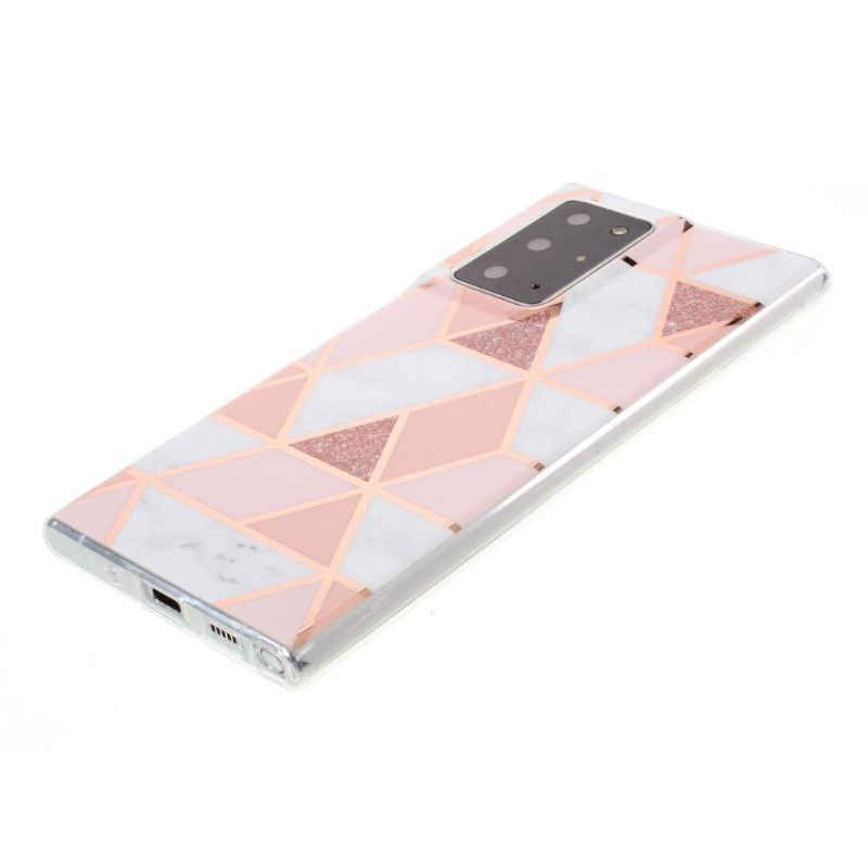 Cover Samsung Galaxy Note 20 Ultra Geometrisk - Pink