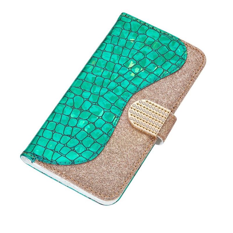 Etui Samsung Galaxy Note 20 Ultra Croc Effect Glamour Pailletter