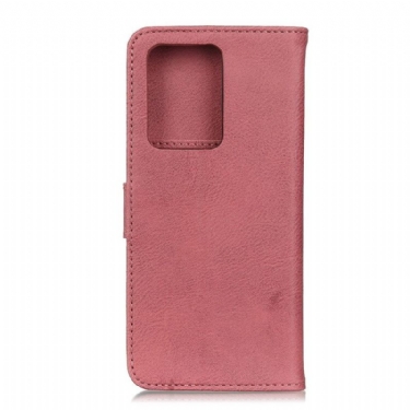 Flip Cover Samsung Galaxy Note 20 Ultra Anti-fald Khazneh Læder Effekt Kortholder - Pink