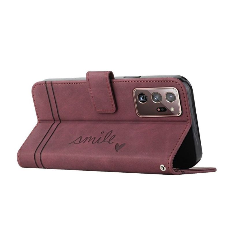 Flip Cover Samsung Galaxy Note 20 Ultra Anti-fald Smil Linjer