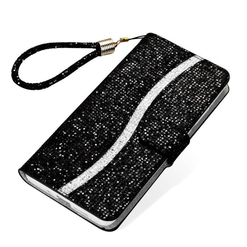 Læder Cover Samsung Galaxy Note 20 Ultra Glitterkortholder