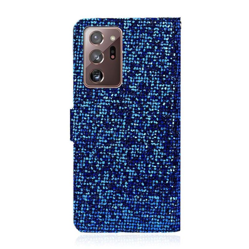 Læder Cover Samsung Galaxy Note 20 Ultra Glitterkortholder