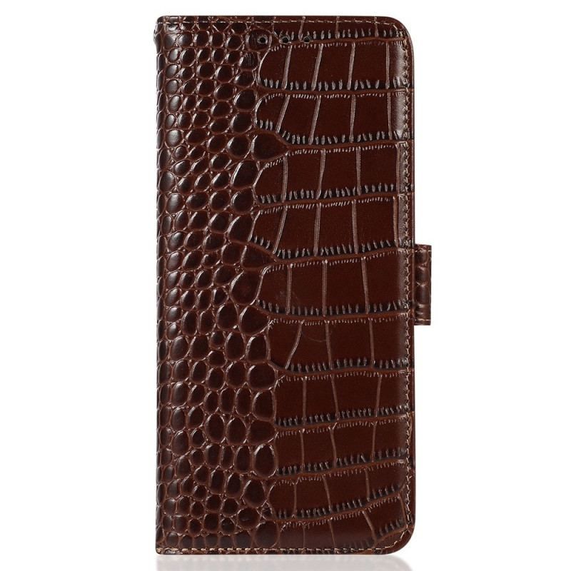 Flip Cover Honor 70 Crocodile Style Rfid